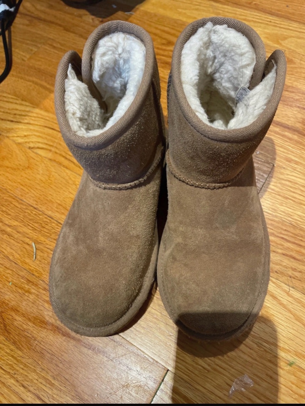 UGG Kids Classic Mini II Chestnut Suede Boots - Brown